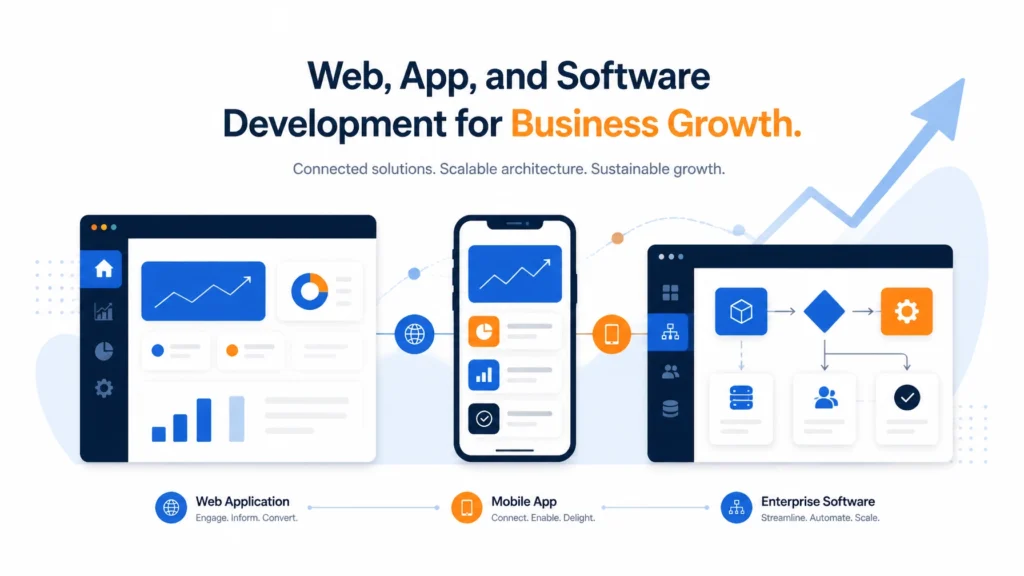 Web, App, and Software Development for Business Growth
